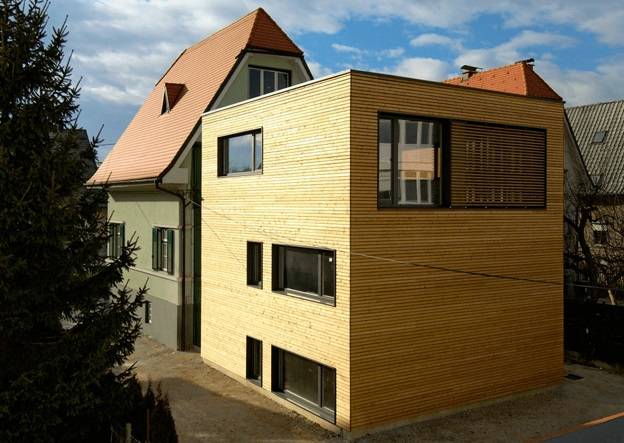 agrandir une maison en bardage bois