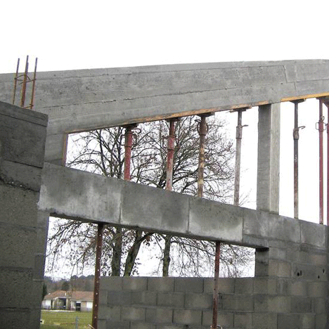 Charpente en béton