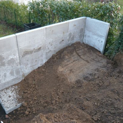 Mur de soutènement en préfabriqué