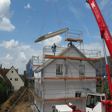 Travaux dans une maison