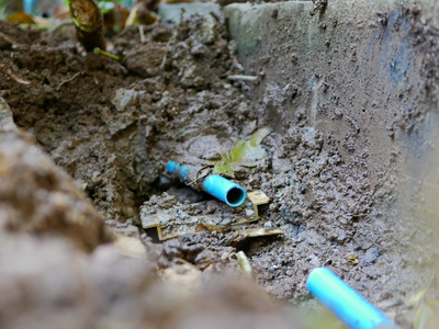 Travaux de raccordement au réseau d'eau